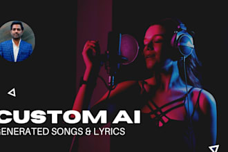 create custom ai song, ai voice, lyrics, any genre, language
