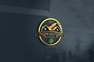 do unique real estate construction property handyman logo or any graphics design