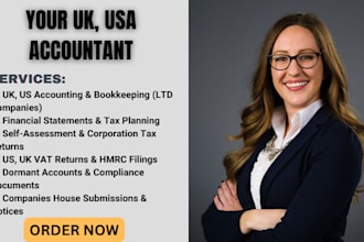 be UK accountant file UK vat tax return to hmrc, company accounts, corporation