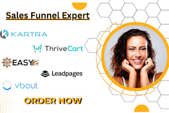 setup kartra website, thrivecart, easy2, leadpages, onepage, vbout, chimpify