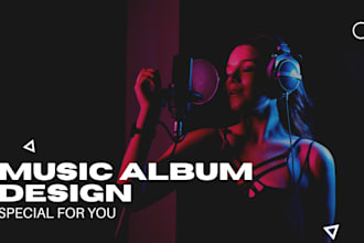 create music  album song cover design for your music cover art album