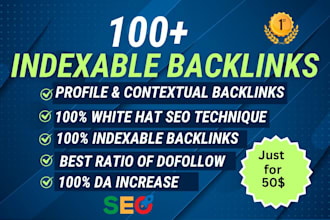 build 100 indexable high da backlinks boost google business profile da ranking