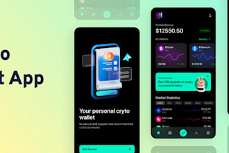 develop crypto wallet apps,fintech payment app, crypto exchange website and app