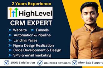be your expert in gohighlevel, funnels, workflows and leadpages