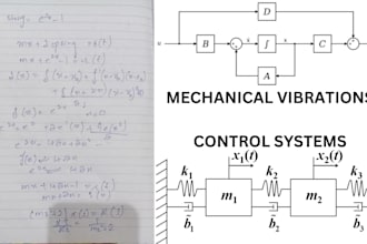 help in mechanical vibrations and control system using matlab simulink