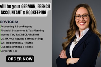 french, german bookkeeping, income tax, vat, corporate tax return filings