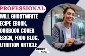 ghostwrite recipe ebook, cookbook cover design, food blog, nutrition article