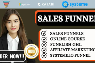 design system io sales funnel google site funnelish ghl saas landing page kajabi