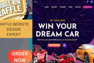 create raffle competition website giveaway website raffle website for business