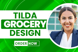 build tilda grocery food delivery website cafe ordering website online store