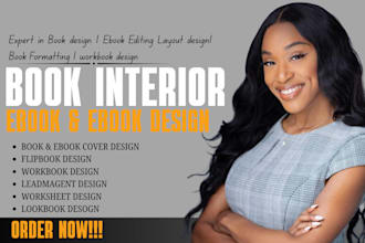 design KDP interior book layout work book and print formatting book cover design