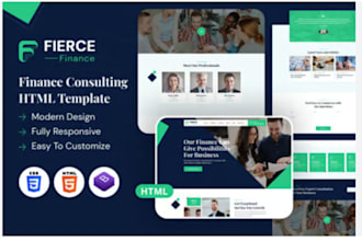 financial consulting website, investment website, fintech website, financial web