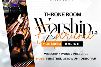 create an outstanding church event flyer design in 6 hours