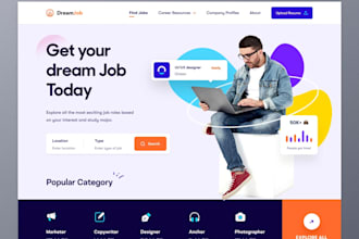 create online job portal app and website design and development