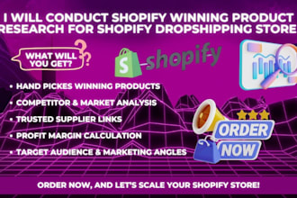 conduct shopify winning product research for shopify dropshipping store