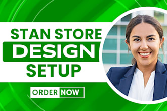 setup stan store digital product design stan store marketing product listing seo