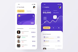 design fintech,cash app,custom finance UI UX,payment wallet,crypto wallet app