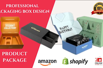 do packaging design, box design, mailer box, gift box design