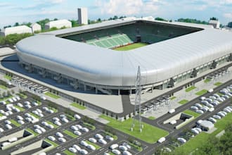 render realistic stadium enviroment,3d unreal engine field model,pbr texture,cgi