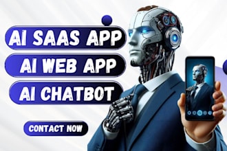 be your ai developer for ai website, ai software, ai mobile app, ai web app
