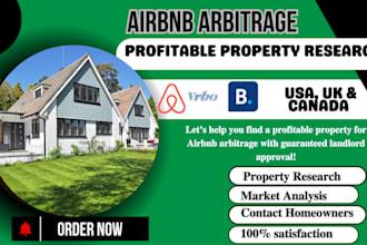 be your airbnb arbitrage property finder for short term rental in USA, UK and ca