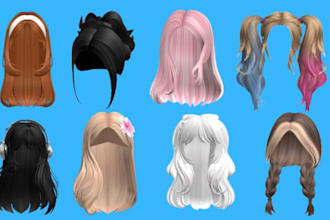 make a roblox ugu hair and accessories for your store