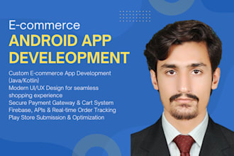 build a professional e commerce android app with cart, payment, and admin panel