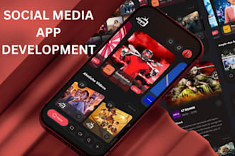 develop a social media app like instagram, tiktok, facebook linkdin discord