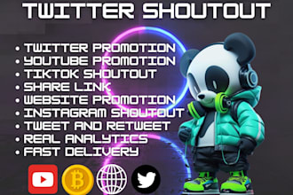 do twitter shoutout promote meme website share link yt tweet