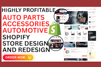 do profitable auto parts shopify store car accessories store auto parts website