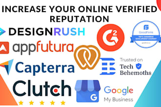 increase your clutch goodfirms g2 gmb upcity capterra designrush reputation