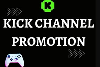 expand your kick channel audience with professional promotion