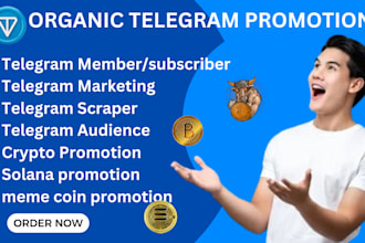 do telegram crypto promotion, telegram channel, telegram subs, solana, memecoin,