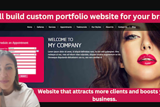 design hair salon website, spas website, barber, beauty services tanning website