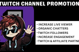promote your twitch channel to get more live viewers