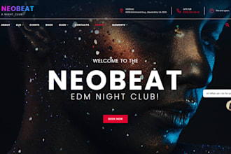 design night club website club website festival website