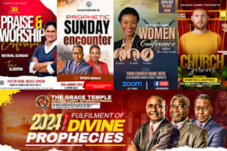 design stunning church conference logo event flyers, youtube banner