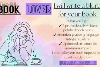 write a captivating book blurb