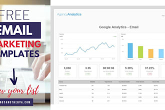 design a responsive email template, and excel database