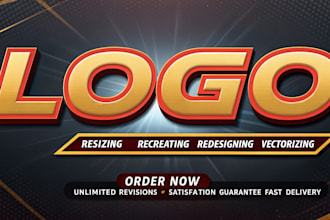 do redesign, modify and  update your old logo design