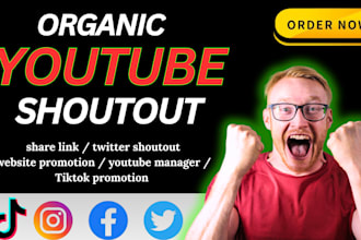 youtube, twitter shoutout, promotion, share link to 100m ig, website,fb,crypto