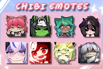 draw custom chibi emotes for your twitch and discord
