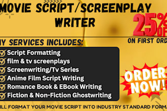 screenwriting short feature film movie script editing screenplay writing tv show