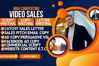 copywrite video sales letter ,  youtube , italian script and marketing tips