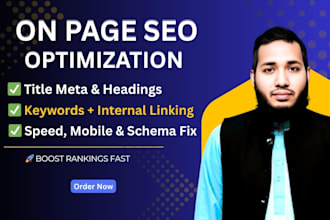 do wordpress onpage SEO service and technical optimization for your website