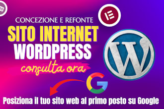 creare un sito internet wordpress, sito vetrina e sito web aziendale