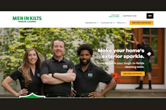 design pressure washing website cleaning service junk removal commercial website