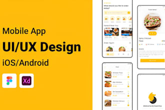 do web mobile app ui ux design wireframe or prototype mockup