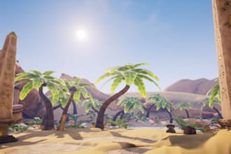 design 3d game environment, vrchat world for gaming in unity 3d or unreal engine