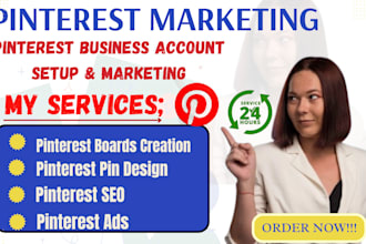 setup optimize pinterest proflle seo board pins ads marketing management